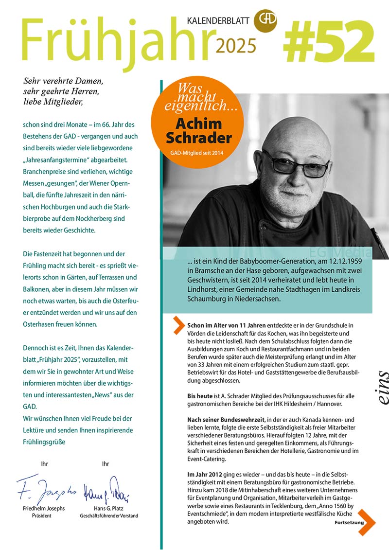 Kalenderblatt Frühling 2025